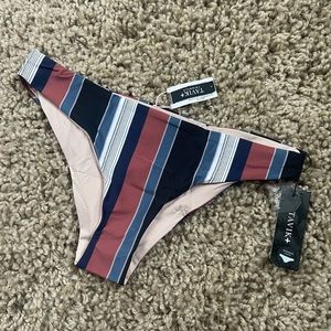 NWT‎ Tavik Moderate Swim Bottom Berry Stripe